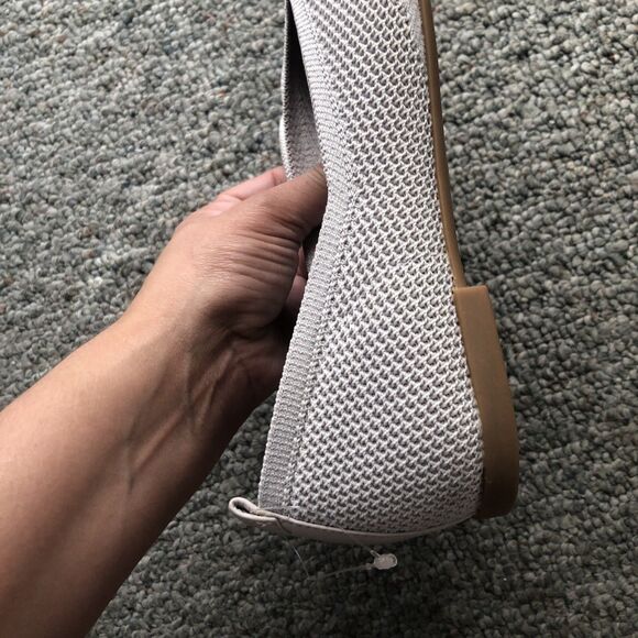 Everlane Day Glove ReKnit Flats Women’s Size 8 Light Gray Knit Pointed Toe Shoes - Picture 8 of 12